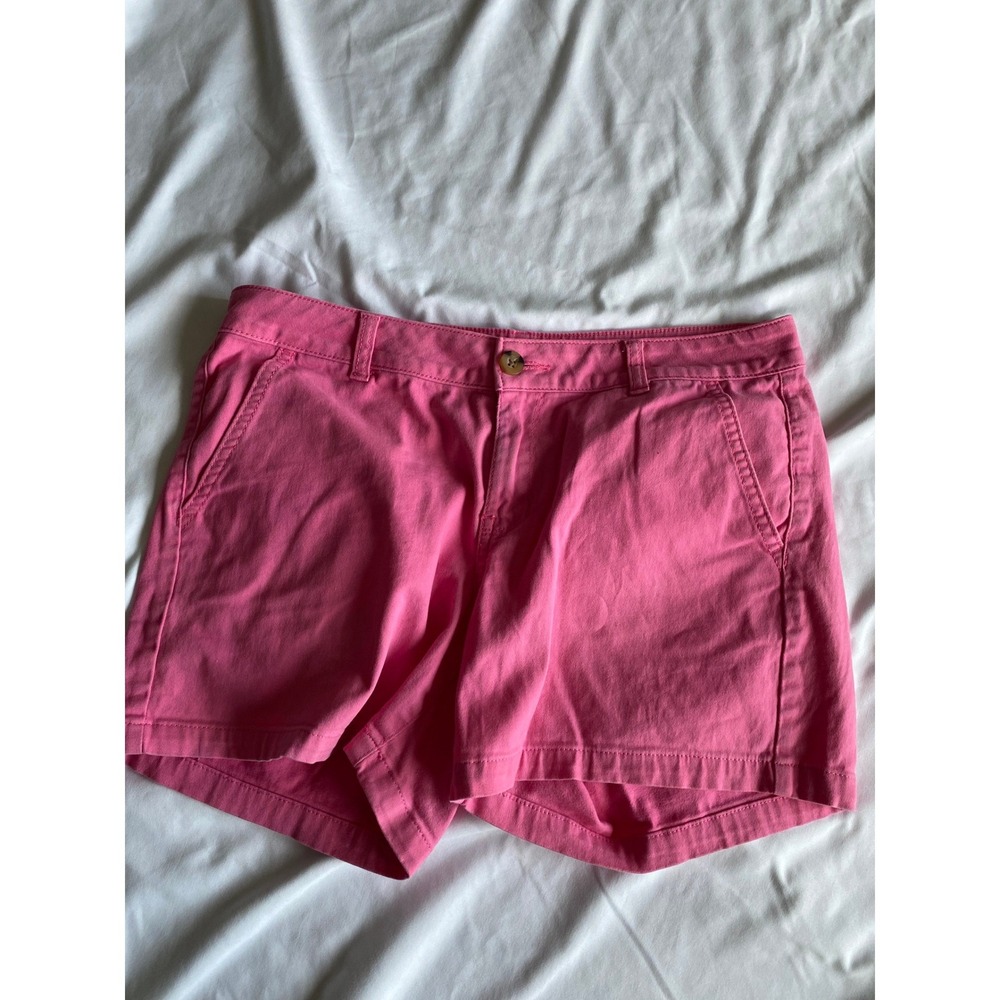 a.n.a Women Twill Chino Preppy Shorts Size 6 Pink 76163-5